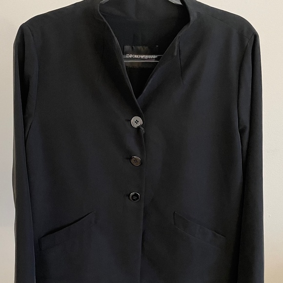 *NWT* Emporio Armani Black Jacket w/Asymmetrical hem - Picture 14 of 16